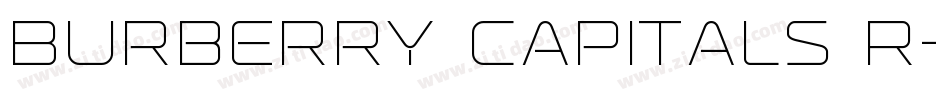 Burberry Capitals R字体转换